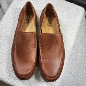 NEW Born Caleb moc loafer in brown leather Men's size 10.5